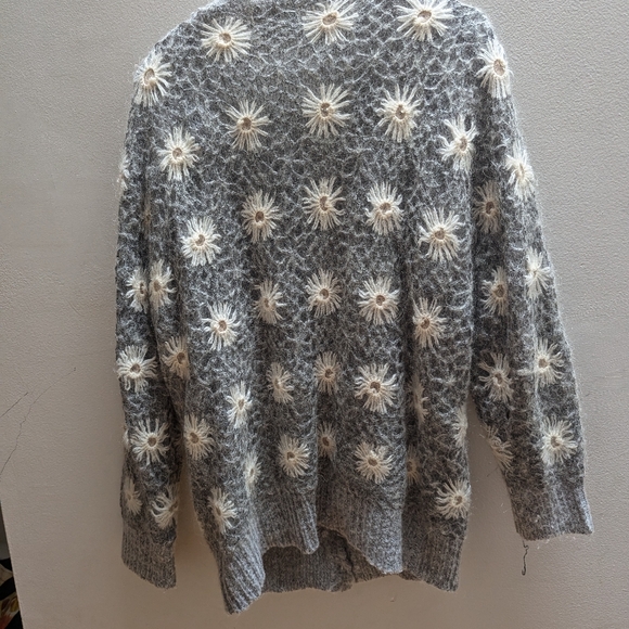 Vintage sweater - daisy flowers - Picture 2 of 5